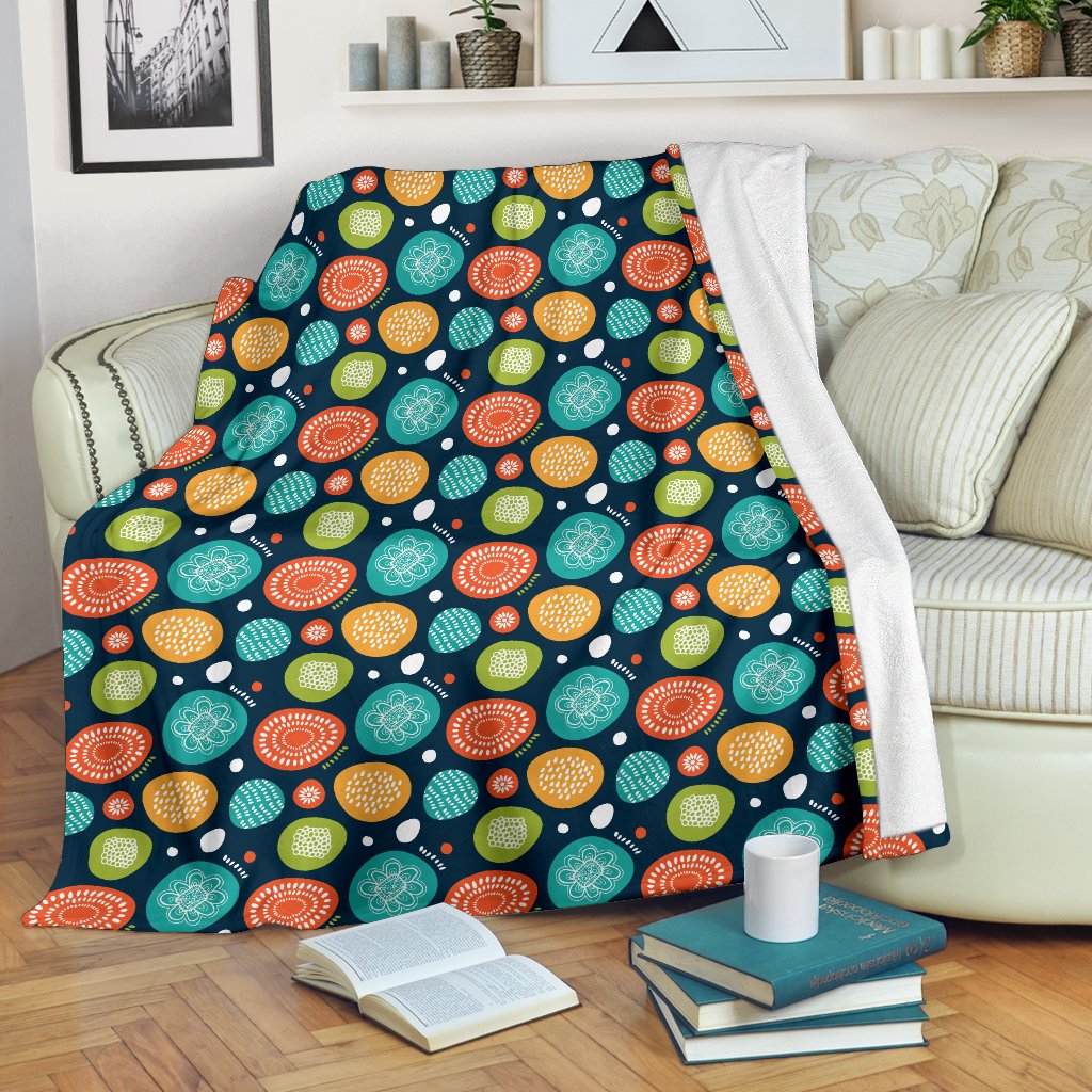 Swedish Themed Design Fleece Blanket