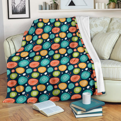 Swedish Themed Design Fleece Blanket