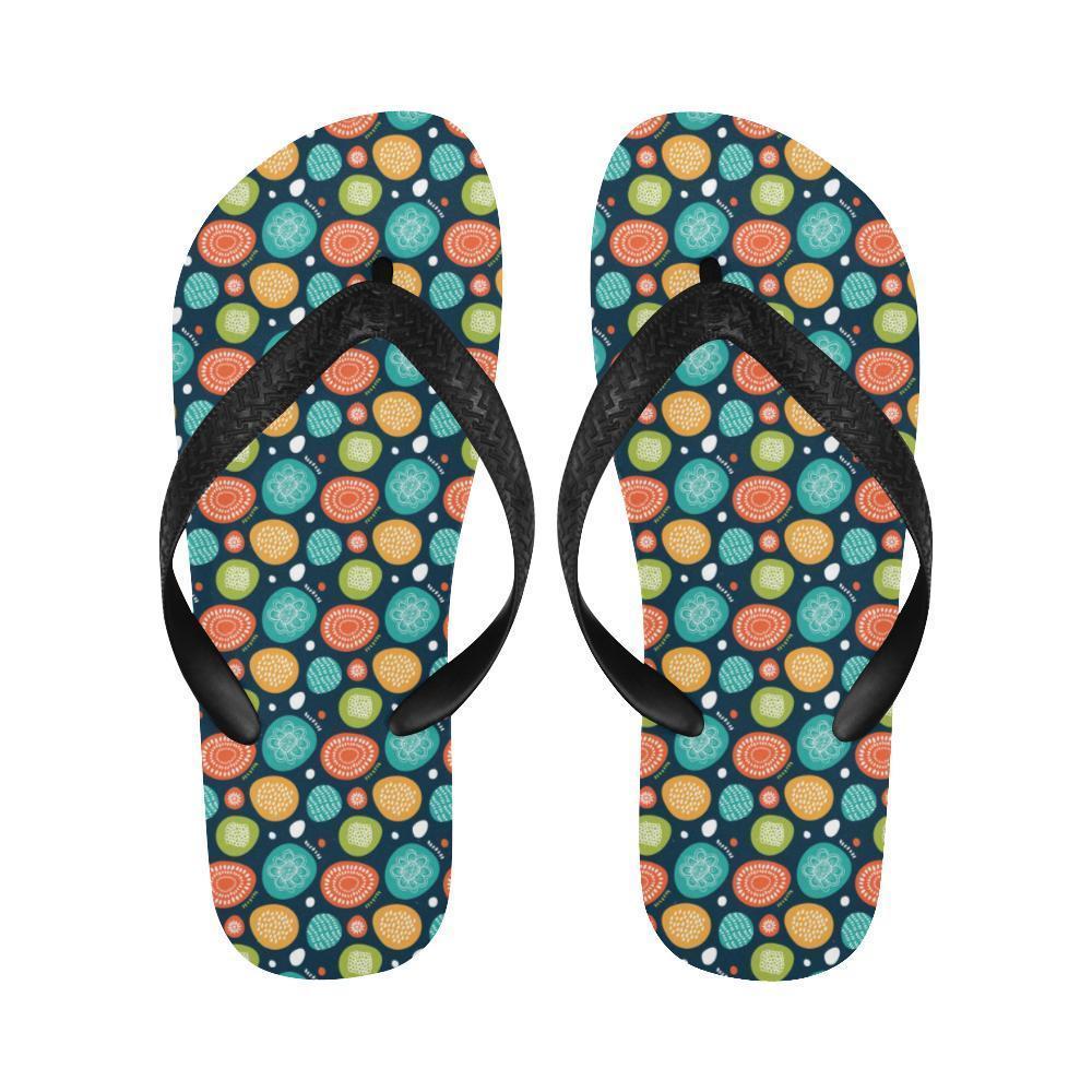 Swedish Themed Design Flip Flops-JTAMIGO.COM