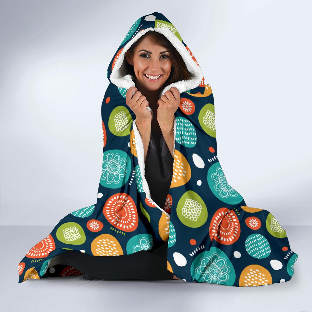 Swedish Themed Design Hooded Blanket-JTAMIGO.COM