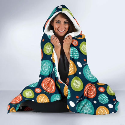 Swedish Themed Design Hooded Blanket-JTAMIGO.COM