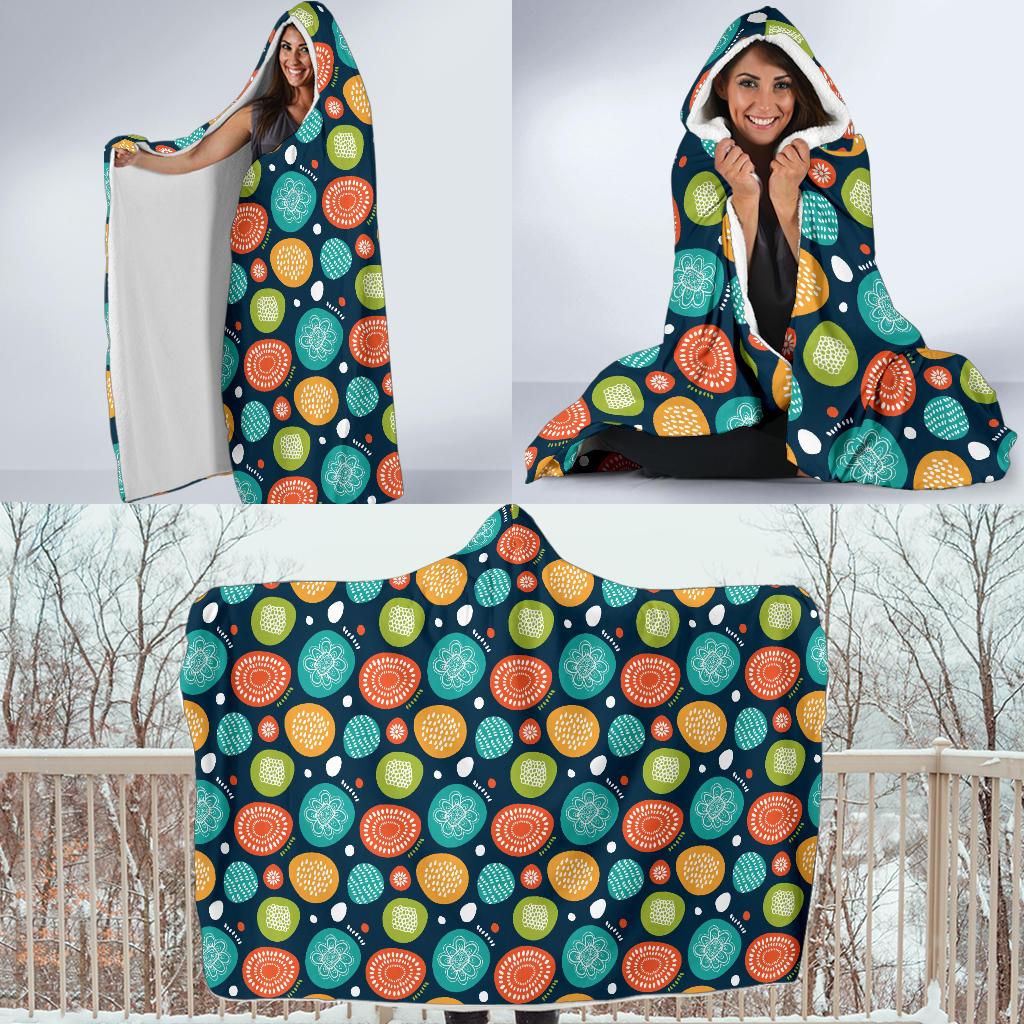Swedish Themed Design Hooded Blanket-JTAMIGO.COM