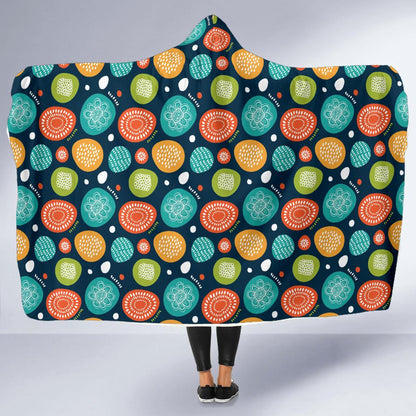 Swedish Themed Design Hooded Blanket-JTAMIGO.COM