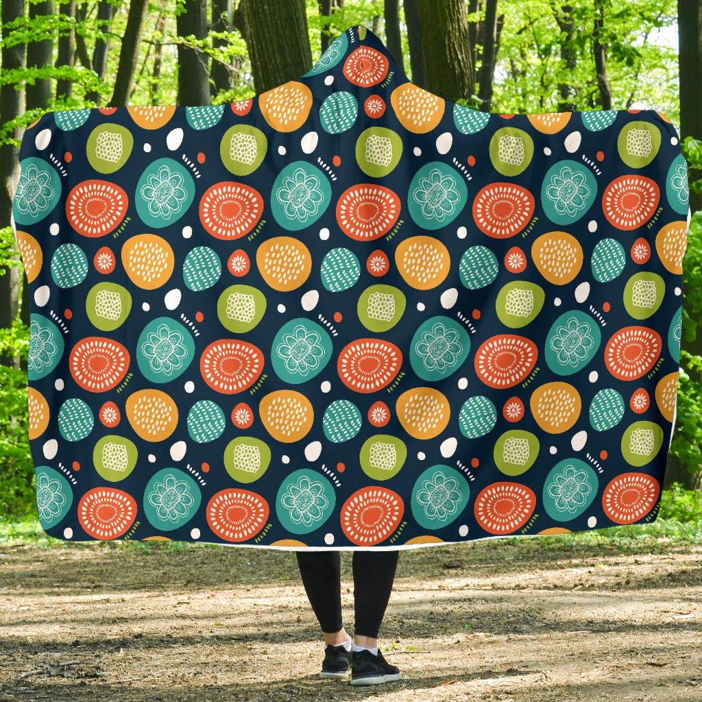 Swedish Themed Design Hooded Blanket-JTAMIGO.COM