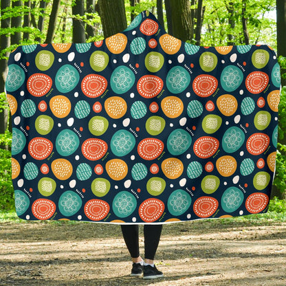 Swedish Themed Design Hooded Blanket-JTAMIGO.COM