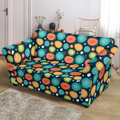 Swedish Themed Design Loveseat Slipcover-JTAMIGO.COM
