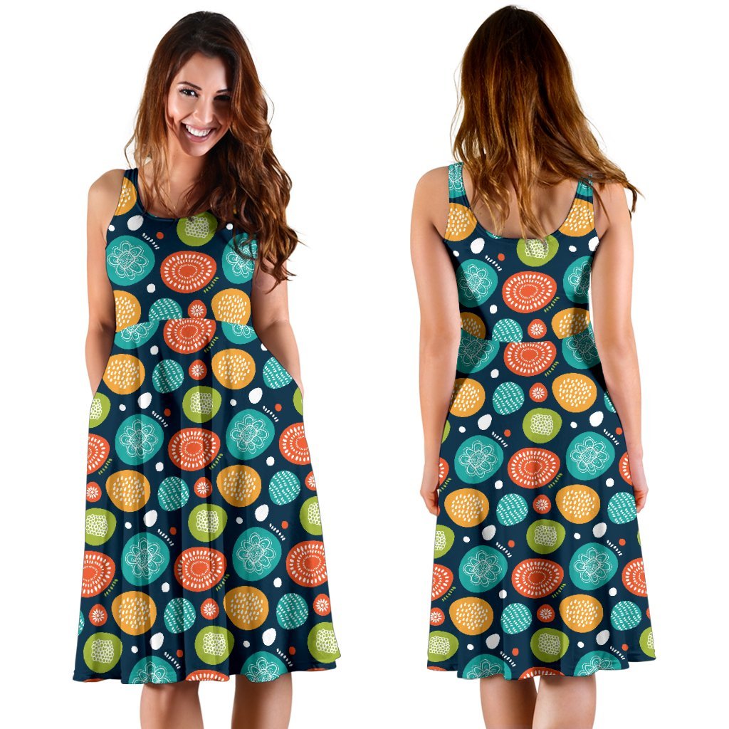 Swedish Themed Design Sleeveless Dress