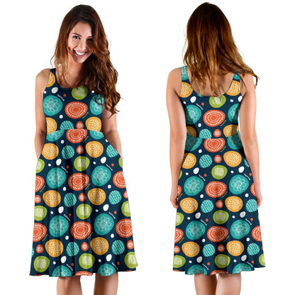 Swedish Themed Design Sleeveless Dress