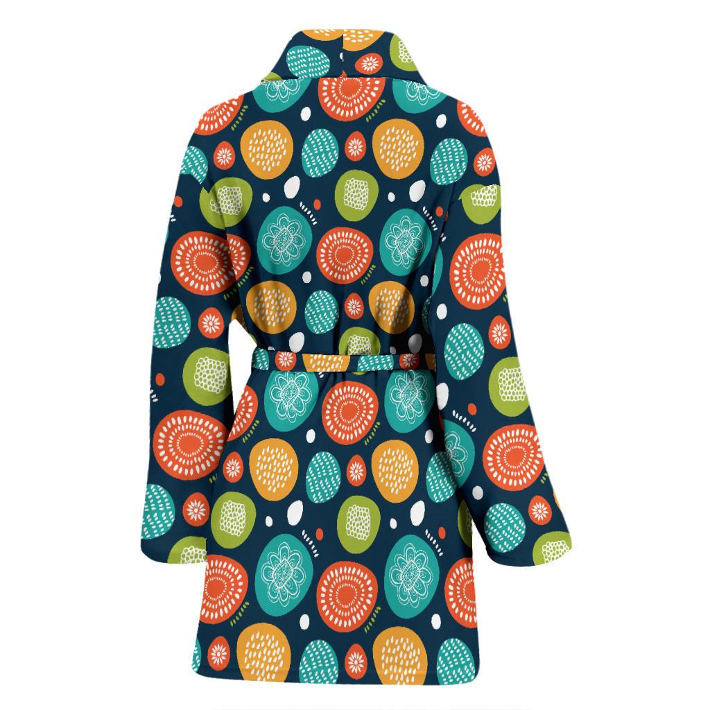 Swedish Themed Design Women Bath Robe-JTAMIGO.COM