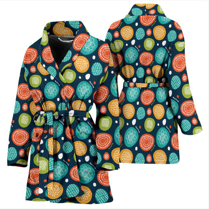 Swedish Themed Design Women Bath Robe-JTAMIGO.COM
