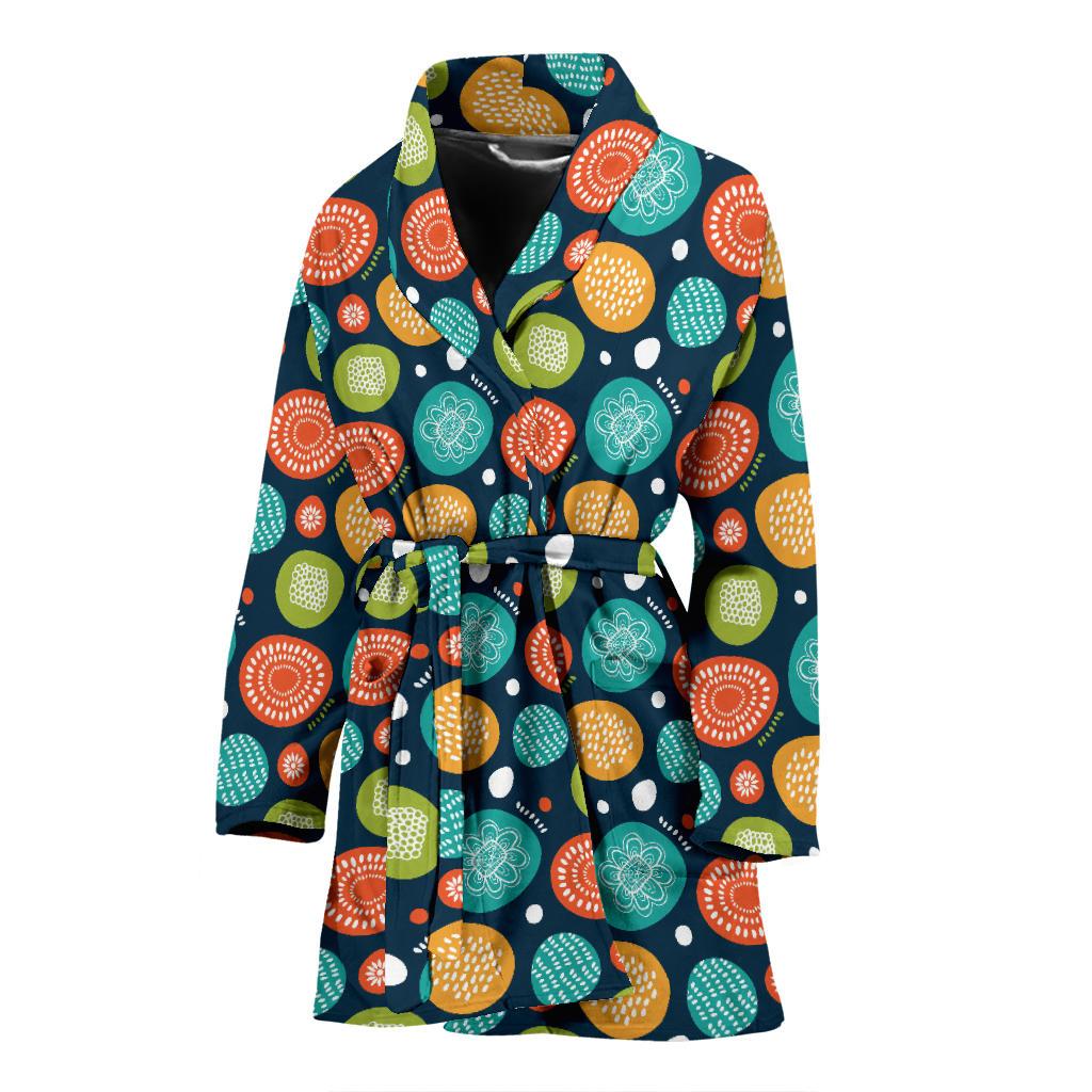 Swedish Themed Design Women Bath Robe-JTAMIGO.COM