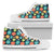 Swedish Themed Design Women High Top Shoes