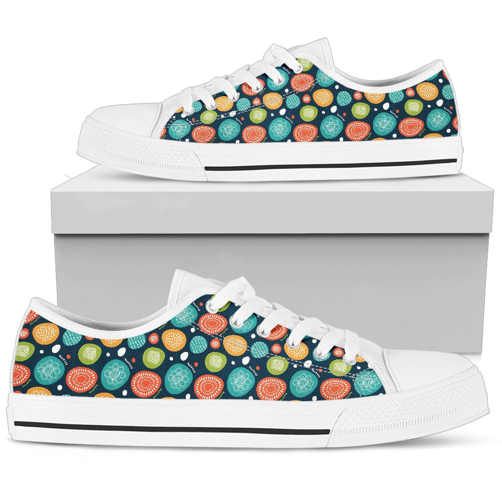 Swedish Themed Design Women Low Top Shoes-JTAMIGO.COM
