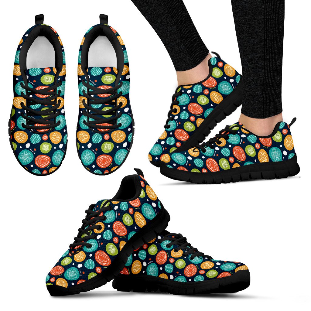 Swedish Themed Design Women Sneakers Shoes