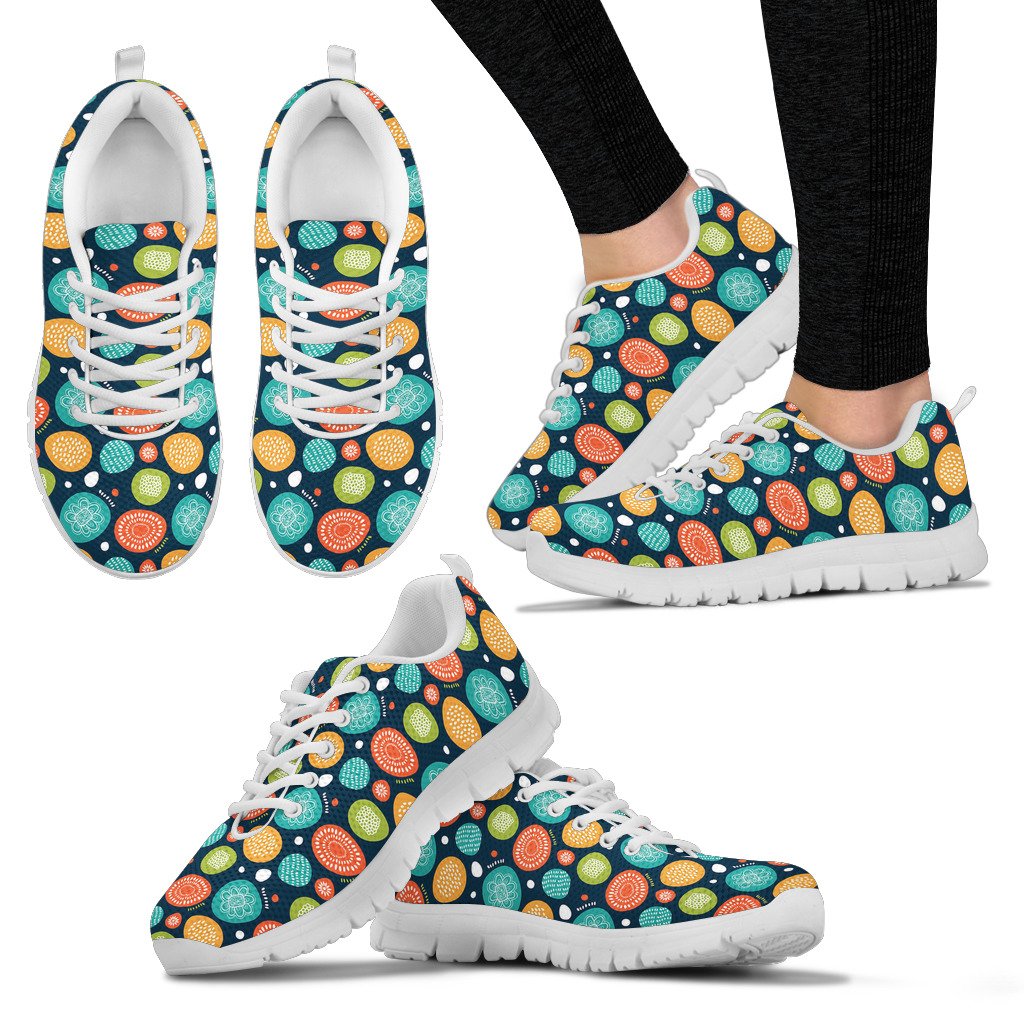 Swedish Themed Design Women Sneakers Shoes