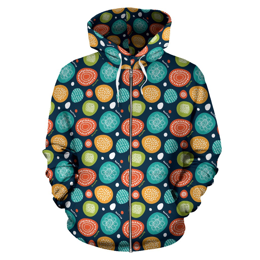 Swedish Themed Design Zip Up Hoodie