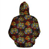 Tattoo Tiger Colorful Design Pullover Hoodie