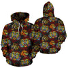 Tattoo Tiger Colorful Design Pullover Hoodie
