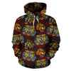 Tattoo Tiger Colorful Design Pullover Hoodie