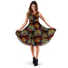 Tattoo Tiger Colorful Design Sleeveless Dress