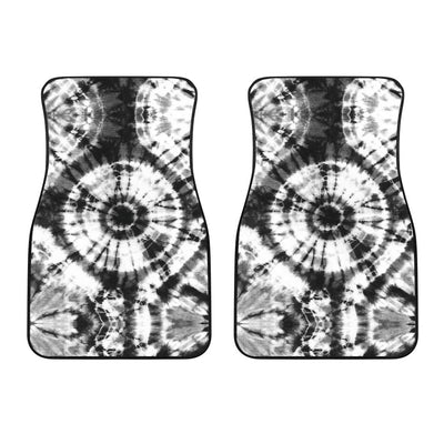 Tie Dye Black White Design Print Car Floor Mats