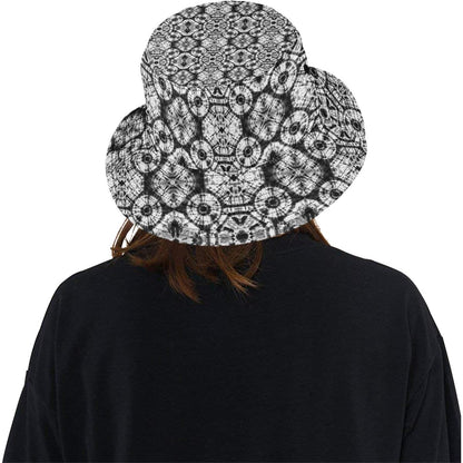 Tie Dye Black White Design Print Unisex Bucket Hat