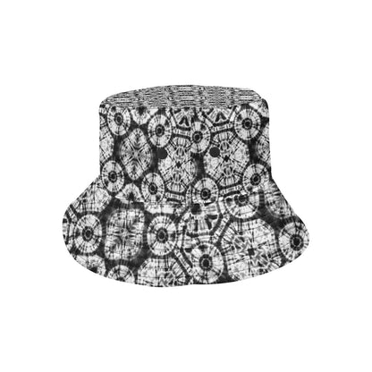 Tie Dye Black White Design Print Unisex Bucket Hat