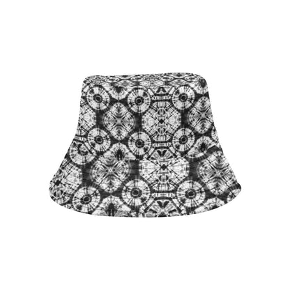 Tie Dye Black White Design Print Unisex Bucket Hat