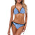 Tie Dye Blue Design Print Bikini Swimsuit-JTAMIGO.COM