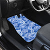 Tie Dye Blue Design Print Car Floor Mats