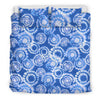 Tie Dye Blue Design Print Duvet Cover Bedding Set