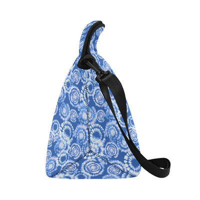 Tie Dye Blue Design Print Neoprene Lunch Bag (Model 1669)(Large)-JTAMIGO.COM