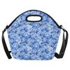 Tie Dye Blue Design Print Neoprene Lunch Bag (Model 1669)(Large)-JTAMIGO.COM