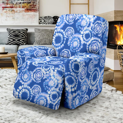 Tie Dye Blue Design Print Recliner Slipcover-JTAMIGO.COM