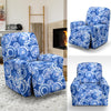 Tie Dye Blue Design Print Recliner Slipcover-JTAMIGO.COM