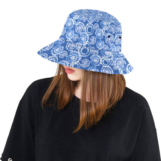 Tie Dye Blue Design Print Unisex Bucket Hat