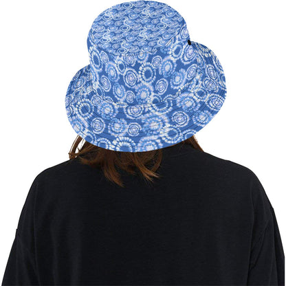 Tie Dye Blue Design Print Unisex Bucket Hat