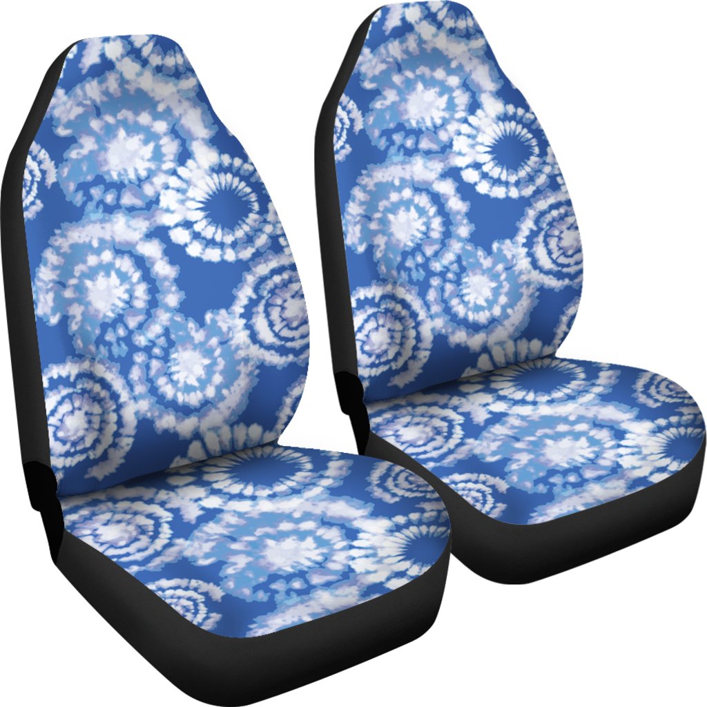 Tie Dye Blue Design Print Universal Fit Car Seat Covers