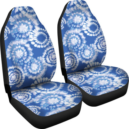 Tie Dye Blue Design Print Universal Fit Car Seat Covers
