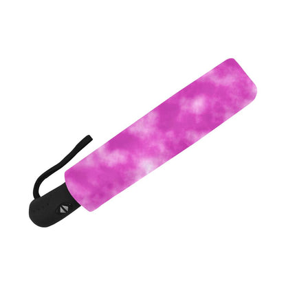 Tie Dye Pink Design Print Automatic Foldable Umbrella