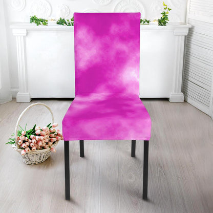 Tie Dye Pink Design Print Dining Chair Slipcover-JTAMIGO.COM
