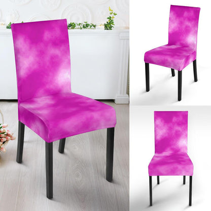 Tie Dye Pink Design Print Dining Chair Slipcover-JTAMIGO.COM