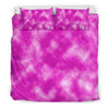Tie Dye Pink Design Print Duvet Cover Bedding Set