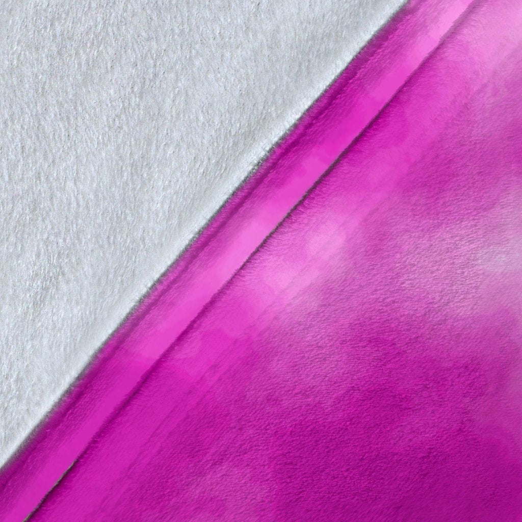 Tie Dye Pink Design Print Fleece Blanket