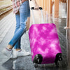Tie Dye Pink Design Print Luggage Cover Protector