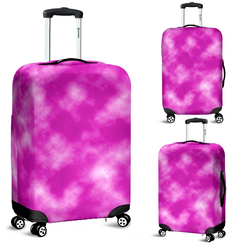 Tie Dye Pink Design Print Luggage Cover Protector