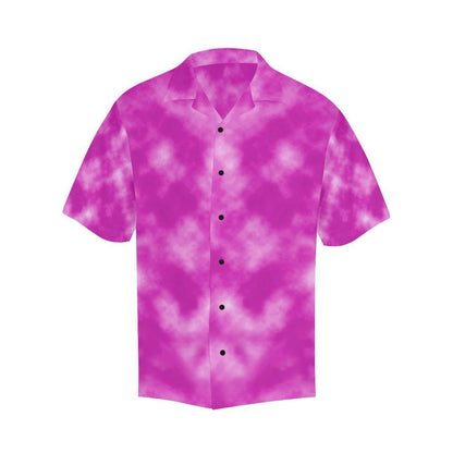 Tie Dye Pink Design Print Men Aloha Hawaiian Shirt