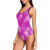 Tie Dye Pink Design Print One Piece Swimsuit-JTAMIGO.COM