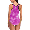 Tie Dye Pink Design Print One Piece Swimsuit-JTAMIGO.COM