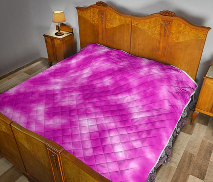 Tie Dye Pink Design Print Premium Quilt-JTAMIGO.COM